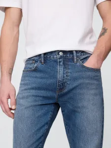 Modré pánske rifle slim straight faded medium GAP