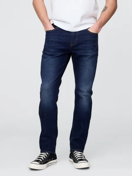 Modré pánske rifle slim straight worn GAP