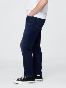 Modré pánske rifle slim straight worn GAP