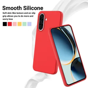 RUBBER Ochranný obal pre Samsung Galaxy A56 červený