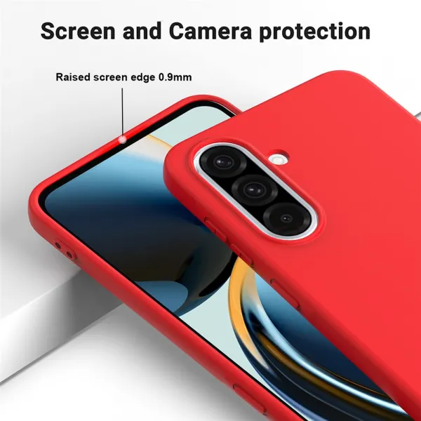 RUBBER Ochranný obal pre Samsung Galaxy A56 červený