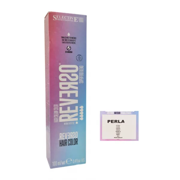 Tónovacia farba na melírované a odfarbené vlasy Selective Professional Reverso Hair Color Toner 100 ml, Perla - perlová + darček zadarmo