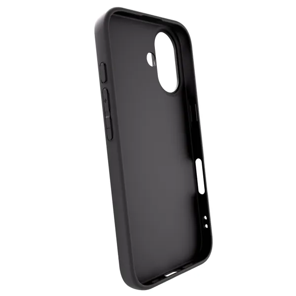 Silikónový čierny obal pre Apple iPhone 16 - Throw UP