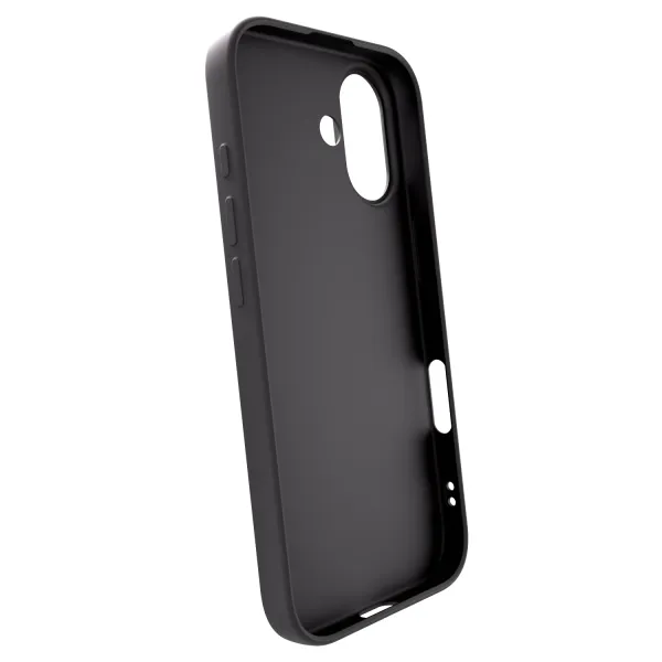 Silikónový čierny obal pre Apple iPhone 17 - Throw UP