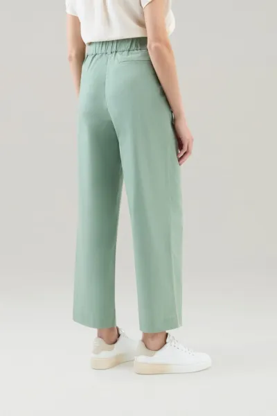 Nohavice Woolrich Poplin Pant Sage