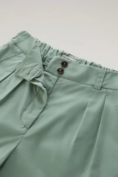 Nohavice Woolrich Poplin Pant Sage