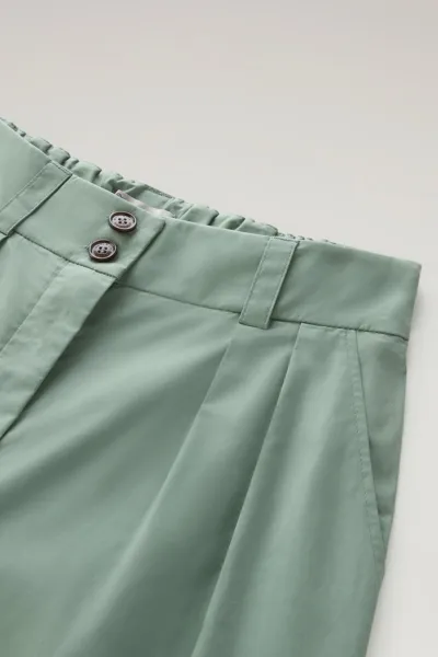 Nohavice Woolrich Poplin Pant Sage