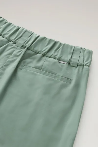 Nohavice Woolrich Poplin Pant Sage