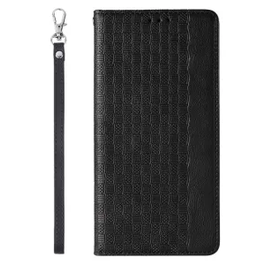 MG Magnet Strap knižkové puzdro na Samsung Galaxy S23 Ultra, čierne
