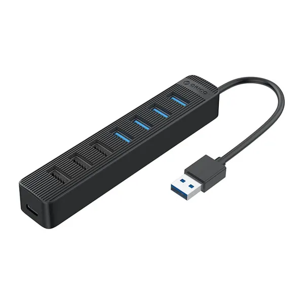 Orico TWU32-4A HUB adaptér USB 3.1 - USB 3.1 / 3x USB 2.0 / USB-C, čierny