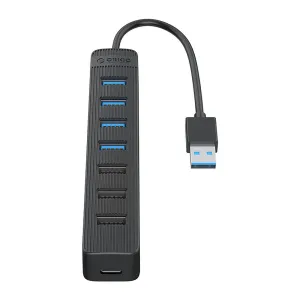 Orico TWU32-4A HUB adaptér USB 3.1 - USB 3.1 / 3x USB 2.0 / USB-C, čierny