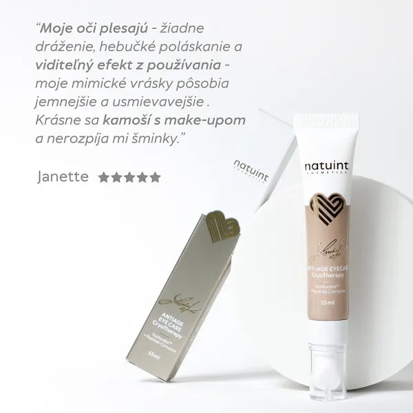 Natuint cosmetics - Exclusive - Očný krém proti vráskam - denný