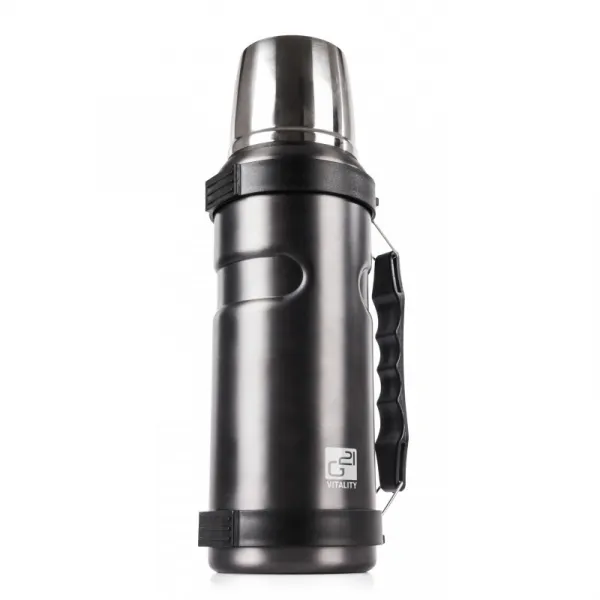 G21 Termofľaša na pitie, 1000 ml, šedá s rukoväťou