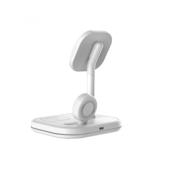 Tech-Protect A27 MagSafe bezdrôtová nabíjačka na mobil / Apple Watch / Airpods, biela
