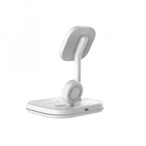 Tech-Protect A27 MagSafe bezdrôtová nabíjačka na mobil / Apple Watch / Airpods, biela