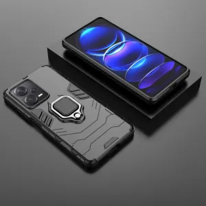 MG Ring Armor kryt na Xiaomi Redmi Note 12 Pro Plus, čierny