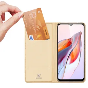 Dux Ducis Skin Pro knižkové puzdro na Xiaomi Redmi 11A / Poco C55 / Redmi 12C, zlaté