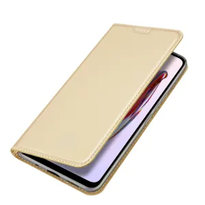 Dux Ducis Skin Pro knižkové puzdro na Xiaomi Redmi 11A / Poco C55 / Redmi 12C, zlaté