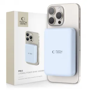 Tech-Protect PB11 LifeMag MagSafe Power Bank 10000mAh, modré