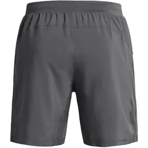 Under Armour LAUNCH 7 Pánske kraťasy, sivá, veľkosť S