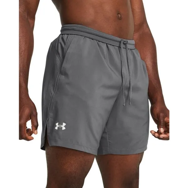 Under Armour LAUNCH 7 Pánske kraťasy, sivá, veľkosť S