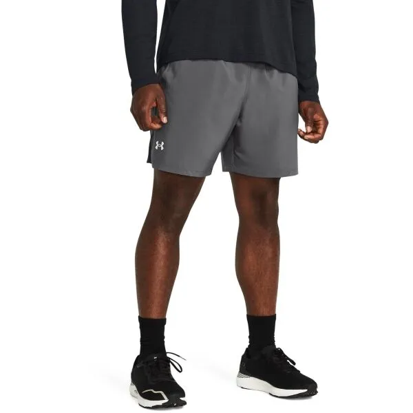 Under Armour LAUNCH 7 Pánske kraťasy, sivá, veľkosť S