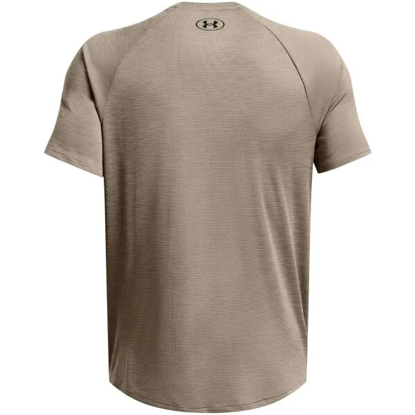 Under Armour TECH TEXTURED Pánske tričko, hnedá, veľkosť