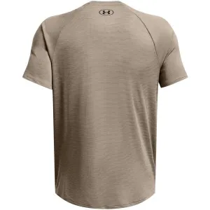 Under Armour TECH TEXTURED Pánske tričko, hnedá, veľkosť