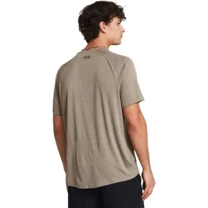 Under Armour TECH TEXTURED Pánske tričko, hnedá, veľkosť