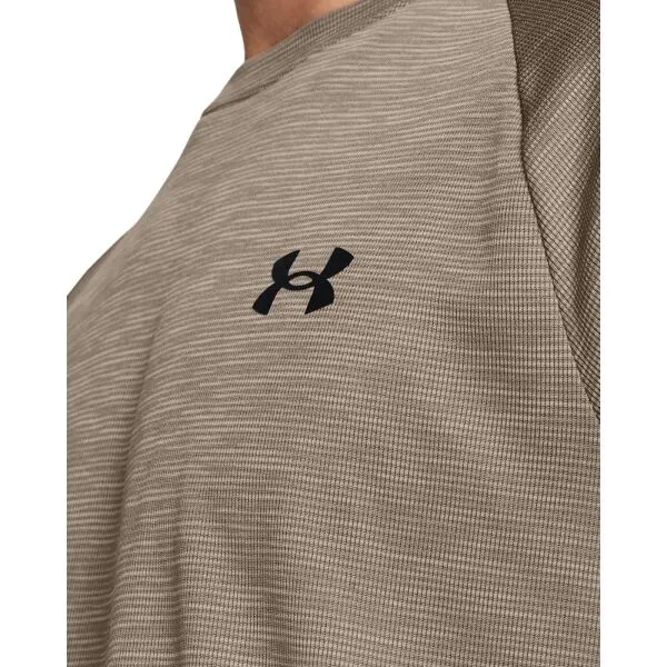 Under Armour TECH TEXTURED Pánske tričko, hnedá, veľkosť