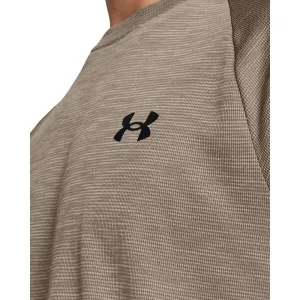 Under Armour TECH TEXTURED Pánske tričko, hnedá, veľkosť
