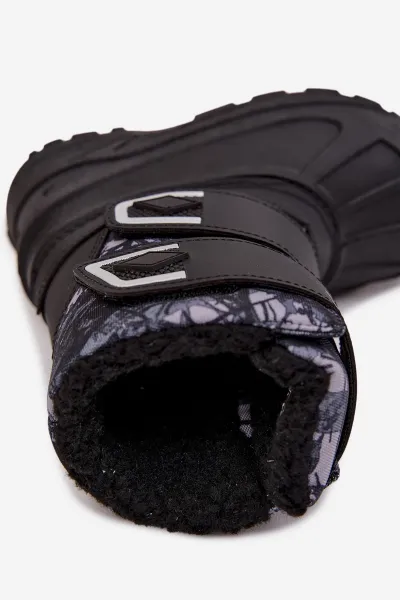 Detské snehule Lee Cooper LCJ 25 10 3781 Čierne Detské topánky