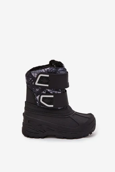 Detské snehule Lee Cooper LCJ 25 10 3781 Čierne Detské topánky