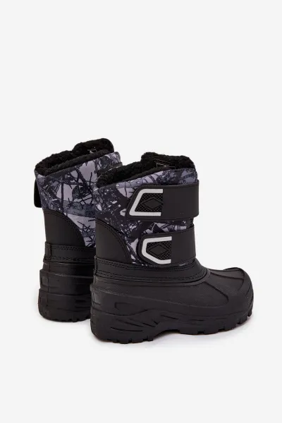 Detské snehule Lee Cooper LCJ 25 10 3781 Čierne Detské topánky