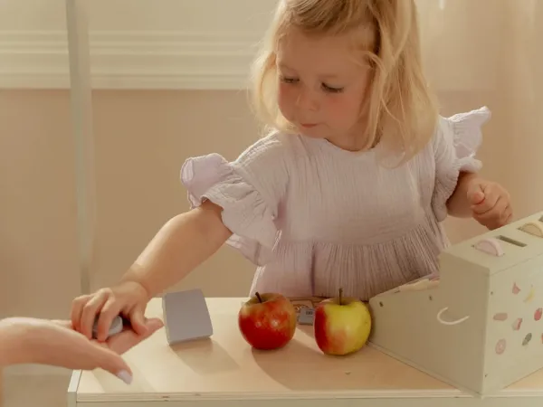 LITTLE DUTCH Pokladňa so skenerom a čítačkou kariet drevená