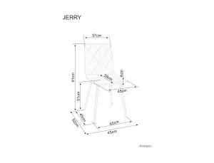 Signal Sametová jídelní židle Jerry tmavě béžová