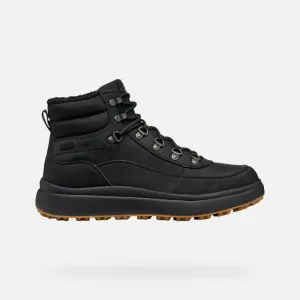 Pánske členkové zimné topánky GEOX Granito + GRIP B A M black