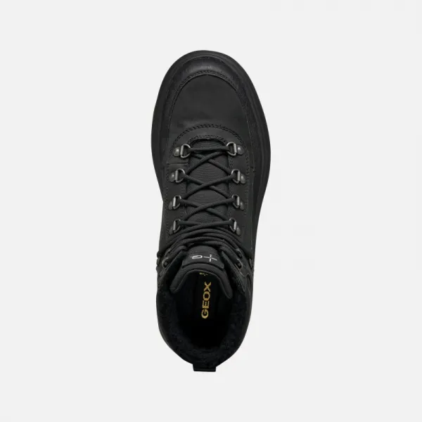 Pánske členkové zimné topánky GEOX Granito + GRIP B A M black