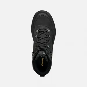 Pánske členkové zimné topánky GEOX Granito + GRIP B A M black