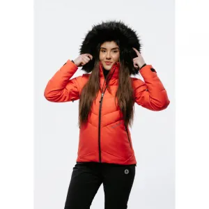 Dámska lyžiarska bunda s kapucňou BLIZZARD W2W Ski Jacket Lavarone, hot coral