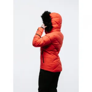 Dámska lyžiarska bunda s kapucňou BLIZZARD W2W Ski Jacket Lavarone, hot coral