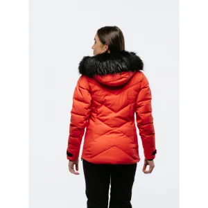 Dámska lyžiarska bunda s kapucňou BLIZZARD W2W Ski Jacket Lavarone, hot coral