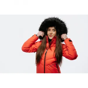 Dámska lyžiarska bunda s kapucňou BLIZZARD W2W Ski Jacket Lavarone, hot coral
