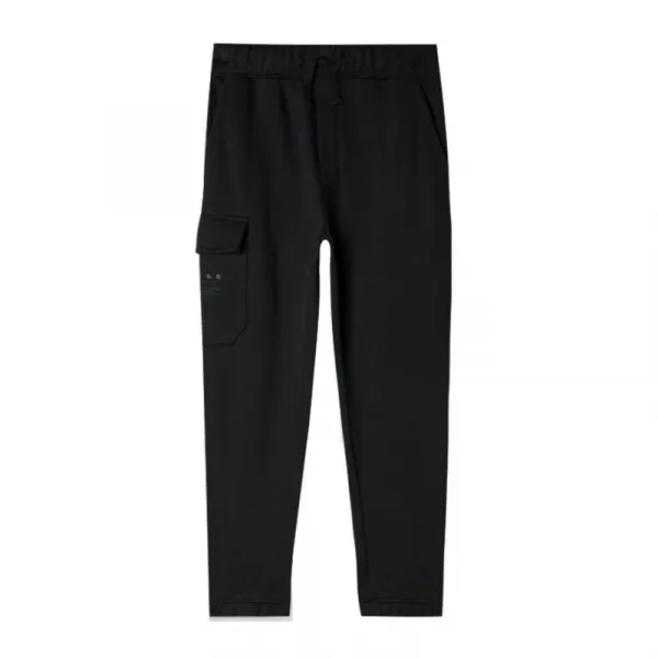 Chlapčenské zateplené tepláky 4F JUNIOR TROUSERS-JWAW24TTROM760-20S-DEEP BLACK