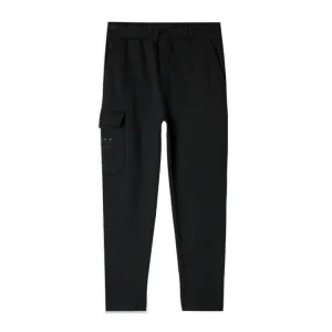 Chlapčenské zateplené tepláky 4F JUNIOR TROUSERS-JWAW24TTROM760-20S-DEEP BLACK