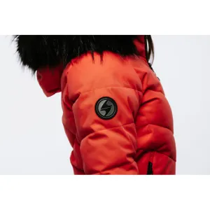 Dámska lyžiarska bunda s kapucňou BLIZZARD W2W Ski Jacket Lavarone, hot coral