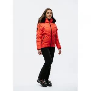 Dámska lyžiarska bunda s kapucňou BLIZZARD W2W Ski Jacket Lavarone, hot coral