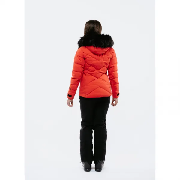 Dámska lyžiarska bunda s kapucňou BLIZZARD W2W Ski Jacket Lavarone, hot coral