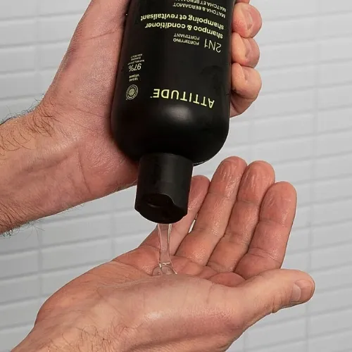 Šampón a kondicionér 2v1 Matcha&Bergamot Attitude 415ml