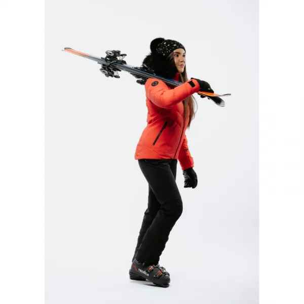 Dámska lyžiarska bunda s kapucňou BLIZZARD W2W Ski Jacket Lavarone, hot coral